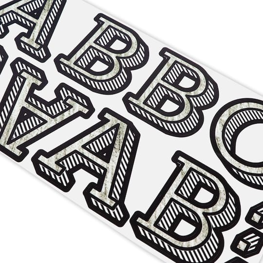 12 Pack: Shadow Alphabet Stickers by Recollections™